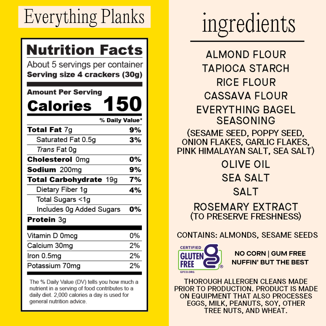 Everything Bagel Plank Crackers (6 units)