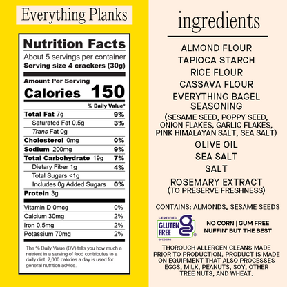 Everything Bagel Plank Crackers (6 units)